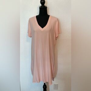 cloth & stone Blush V-Neck Short Sleeve Tunic